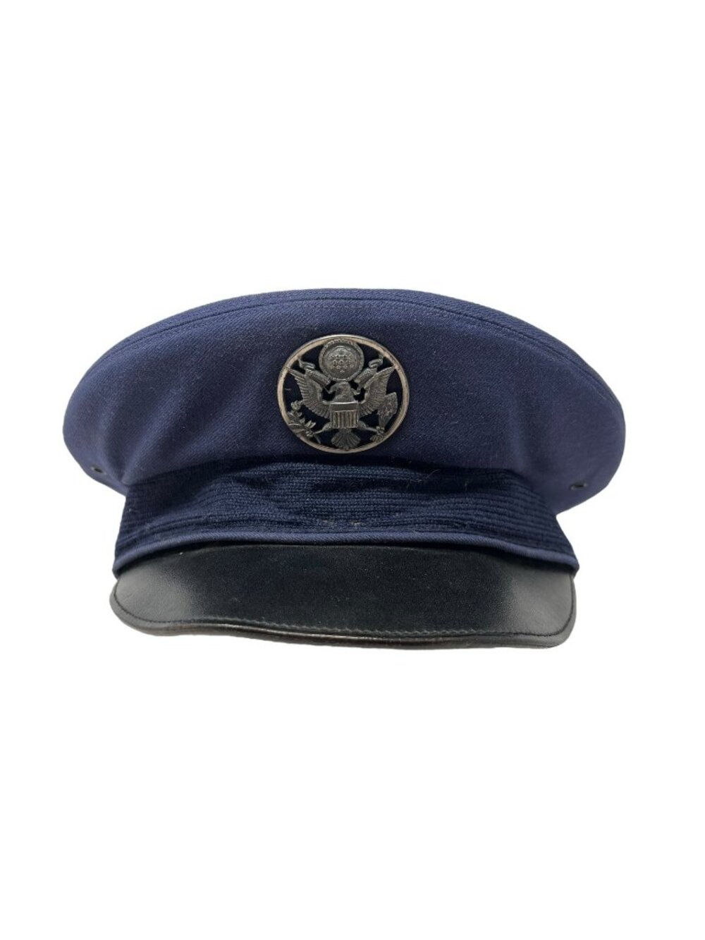 Vintage USAF Air Force Enlisted Service Dress Cap Hat Blue Size 6 7/8 Military